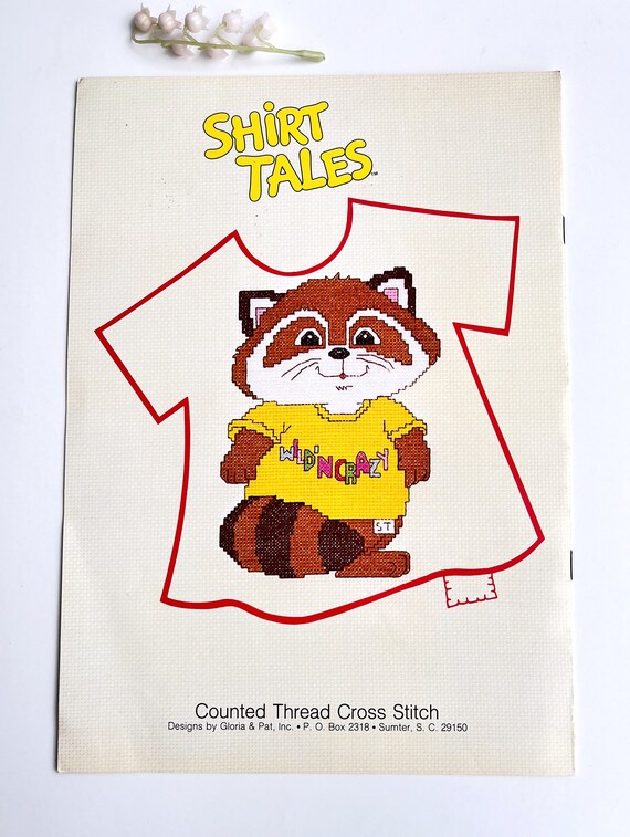 Shirt Tales 1982 Cross Stitch Pattern Book - Etsy display picture 1