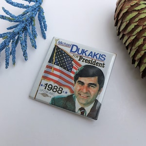 Michael Dukakis for President 1988 Pin