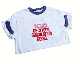 ICD Gets Your Circulation Going 80s Ringer T-Shirt