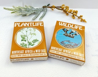 1972 Naval Training Card Decks - Animal & Plantlife in North East Africa / Middle East