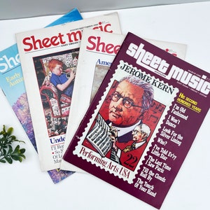 1986 Sheet Music Magazines - Easy Piano - Organ - Guitar