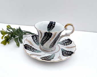 1950s Ucagco Demitasse Espresso Cup & Saucer