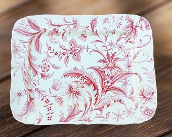 Mintons Norfolk Pattern 1888 Red Serving Tray