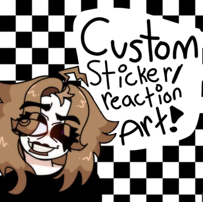 Random Reaction Sticker Custom Sticker/reaction Art - Etsy