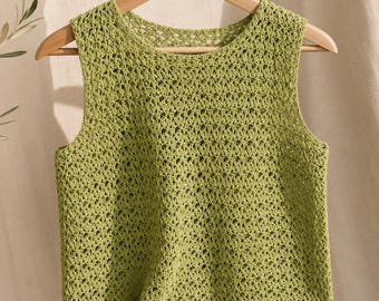 Luna Crochet Top Pattern | Lightweight Summer Crochet Top PDF | Boho Crochet Blouse | Crochet Shirt | Festival & Beach Crochet Clothing