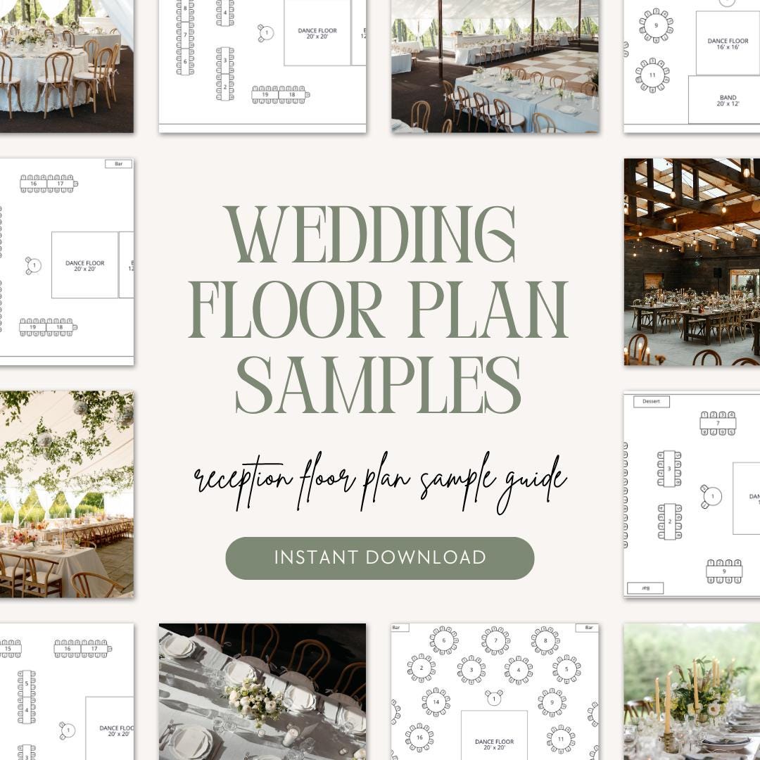 Wedding Reception Floor Plan Samples | Seating Chart Layout Guide ...
