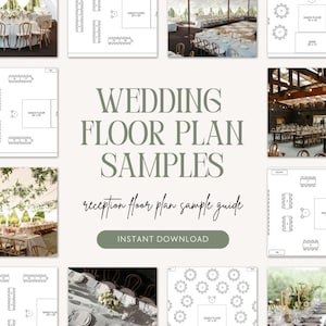 Wedding Reception Floor Plan Samples | Seating Chart Layout Guide (Digital Download)