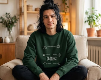 Anatomie des Abend-Sweatshirt, gemütlicher introvertierter Lese-Crewneck, Katzenliebhaber-Pullover