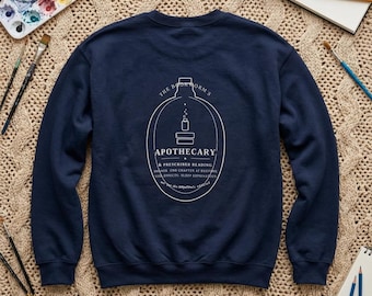 Bücherwurm Apotheker Sweatshirt, Dark Academia, Bücherwurm Rundhalsausschnitt, Smut Reader Shirt, BookTok Merch