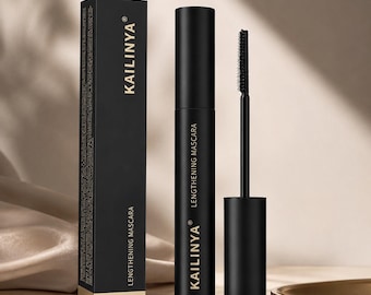 Lengthening Volumizing Mascara , Waterproof Curling Mascara, Long‑Lasting Smudge‑Proof Eyelash Makeup, Non‑Clumping Eye Cosmetic
