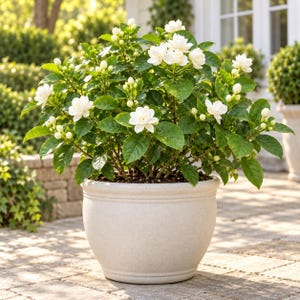 10 semi di gelsomino arabo bianco – Semi di fiori di gelsomino sambac profumato, pianta tropicale da fiore per vasi e giardini da patio