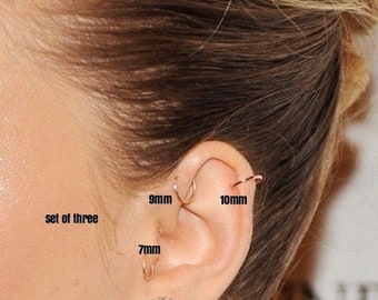 Small Hoop Earring-Cartilage Earrings-Cartilage Hoop-Hoop Earrings-Small Hoops-Ear Hugging Hoops-Small Hoop Earring-Cartilage Earring-Helix