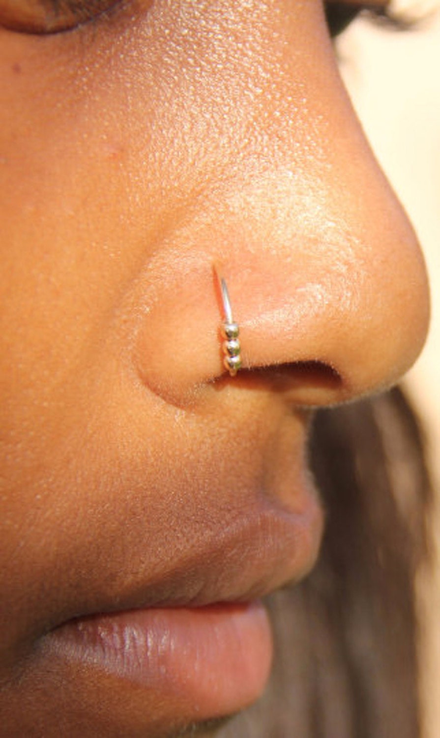Gemstone Septum Clicker Nose Ring – Alex Lozier Jewelry
