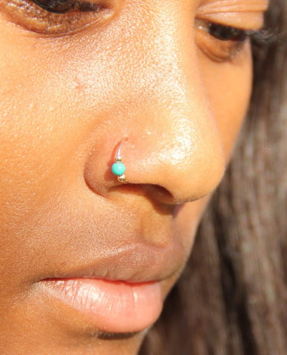 Fake nose deals ring etsy