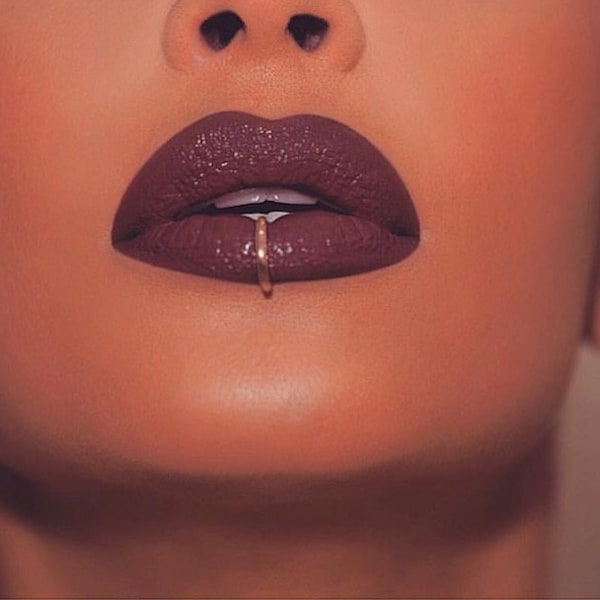 Kardashian Faux Lip Ring-Lip Ring-Gold Fake Lip Piercing -Fake lip Cuff - Fake Piercing-Faux Lip Ring-Silver Fake Lip Ring-Gold Lip Ring