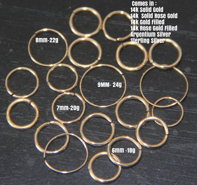 Small Nose Ring-Nose Ring-Silver Nose Ring-Body Jewelry-Tiny Nose Ring-Nose Stud-Cartilage Hoop-Septum Ring-Cartilage Earring-Nose Piercing