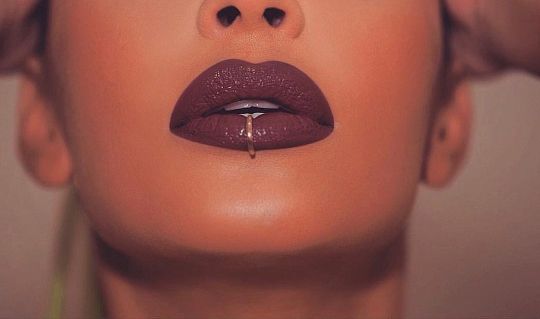 Solid Gold Lip Ringlip Hooppiercing Sterling Silver Nose Ring Fake