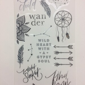 The Happy Planner sticker sheet Live Big transparent stickers, planner, scrapbook, craft stickers