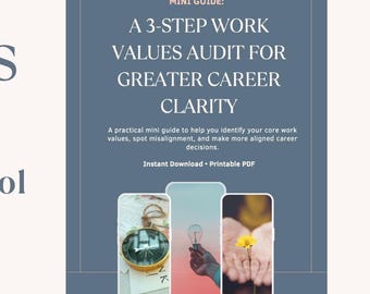 What Matters at Work | 3-Step Work Values Audit