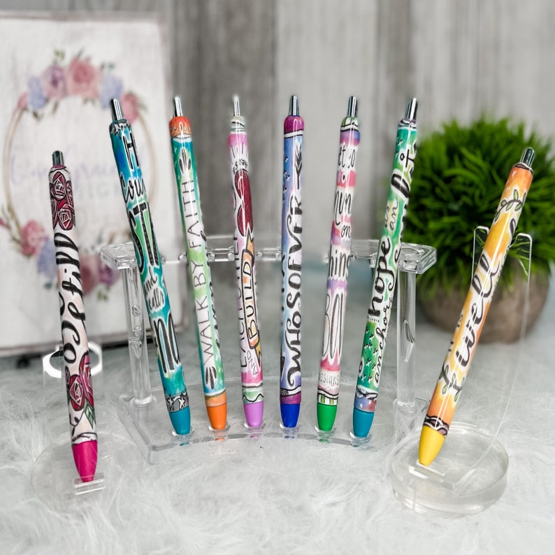 Epoxy Pens Scripture Pens Religious Pens Religious Gifts Etsy