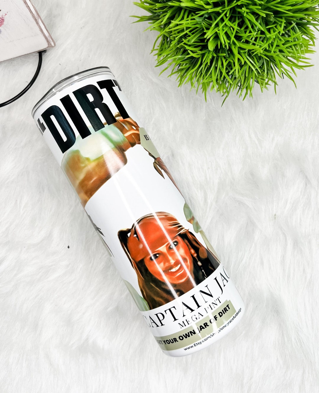 Johnny Depp, Jar of Dirt, 20 Oz Tumbler, Mega Pint, Jack Sparrow Etsy