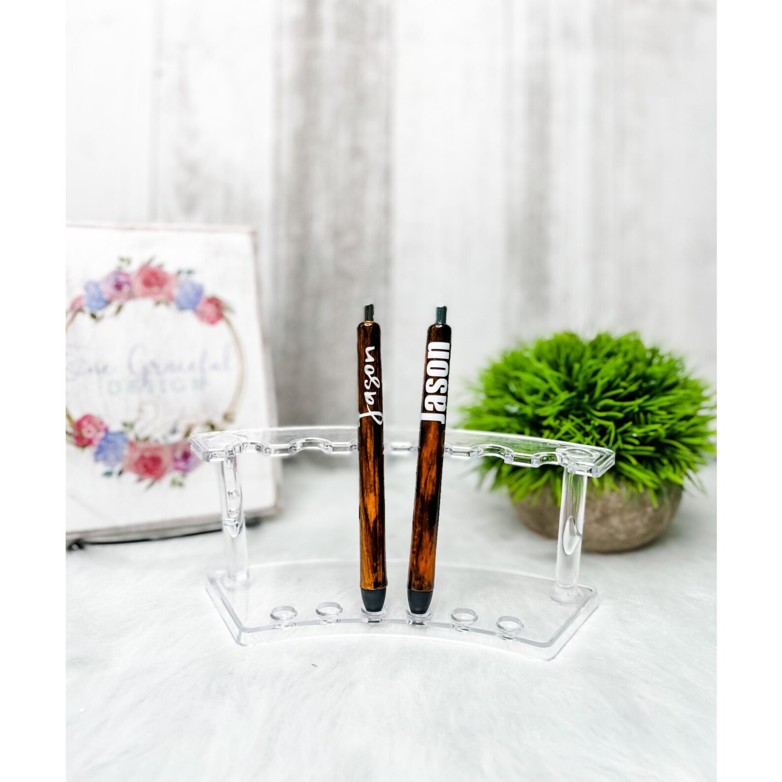 Wood Grain Pen Gift for Him Personalized Pen Gift Etsy