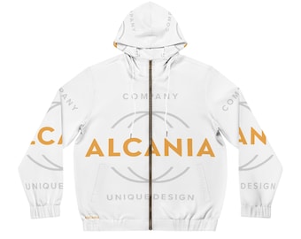 Sweat à capuche entièrement zippé à logo graphique pour homme Alcania (AOP)