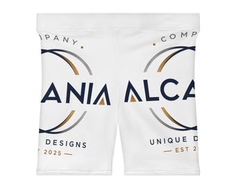 Pantalones cortos de ciclista para mujer con estampado gráfico del logotipo de Alcania III (AOP)