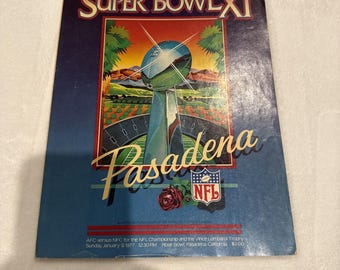 SUPER BOwel XI 1977 Offizielles Programm Oakland Raiders 32 Vikings 14