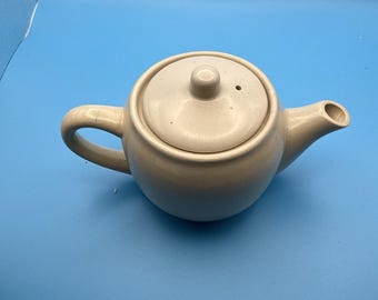 ヴィンテージ 1970年代 ホール ボストン ベージュ パーソナルティーポット ミッドセンチュリー セラミック