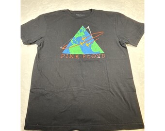 Koszulka Pink Floyd z trasy koncertowej 1987 w kolorze czarnym, wyblakłym, rozmiar M
