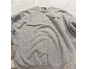 Felpa vintage anni '90 Lee Ultraweight Harvard University ricamata, taglia XL