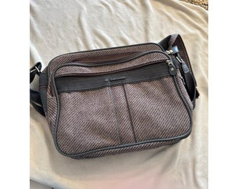 Vintage Samsonite Silhouette 4 handbagage schoudertas tweed, 1987