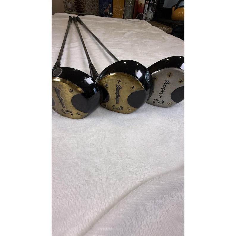 Vintage MacGregor Tourney Wood Golf Club Set 2 3 5 Driver Persimmon Lot image 4