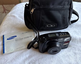 Samsung Maxima Zoom 105 Super Makro 35 mm Point & Shoot Film Kamera Vintage