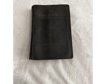 Manual de instrucciones antiguo de IBM de 1948 con códigos de ingeniería para el cliente. Libro RARO.