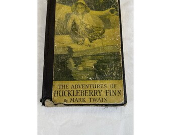 Stare przygody Hucka Finna, Mark Twain, twarda oprawa, 1923, ilustrowane