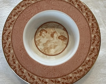 Rare Vintage 1990s Wedgwood Venus Trinket Jewelry Dish, Bone China England