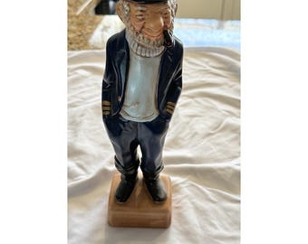 Vintage Ceramic Sea Captain Figurine 11.5 Inches