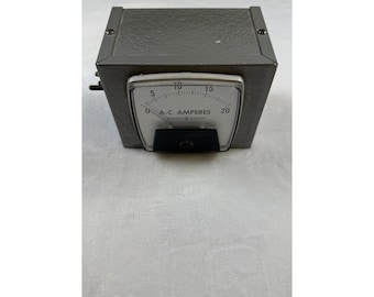 Vintage GE AO-91 AC Ammeter 0-20 Amp Panel Meter Analog Gauge Usa Industrial