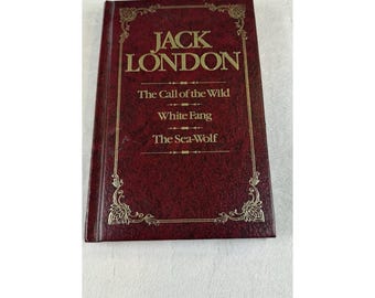 Jack London Hardcover 1983 Call of the Wild White Fang Sea-Wolf Waldenbooks
