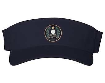 Visera de golf Fairway Famous bordada, visera de alto rendimiento Cool Dry, ropa de golf de una empresa propiedad de veteranos, Par For The Wit
