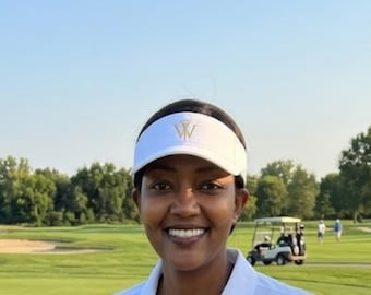 Embroidered Visor, Teed Up Wit Martini Tee, Performance Sun Visor, Moisture Wicking, Par For The Wit, Golf Gift,  Veteran Owned
