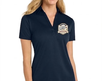 Women's Golf Polo Shirt | Every Hole Is A Comeback Story Crest | Premium Performance Polyester | Funny Golf Gift | Par For The Wit