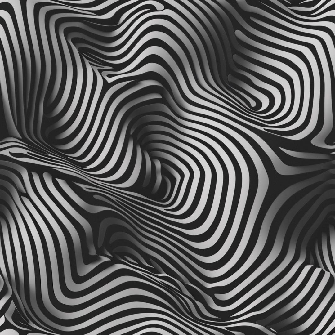 STRUCTA Vol.3| Abstract Flow Line Patterns – Minimal Monochrome ...
