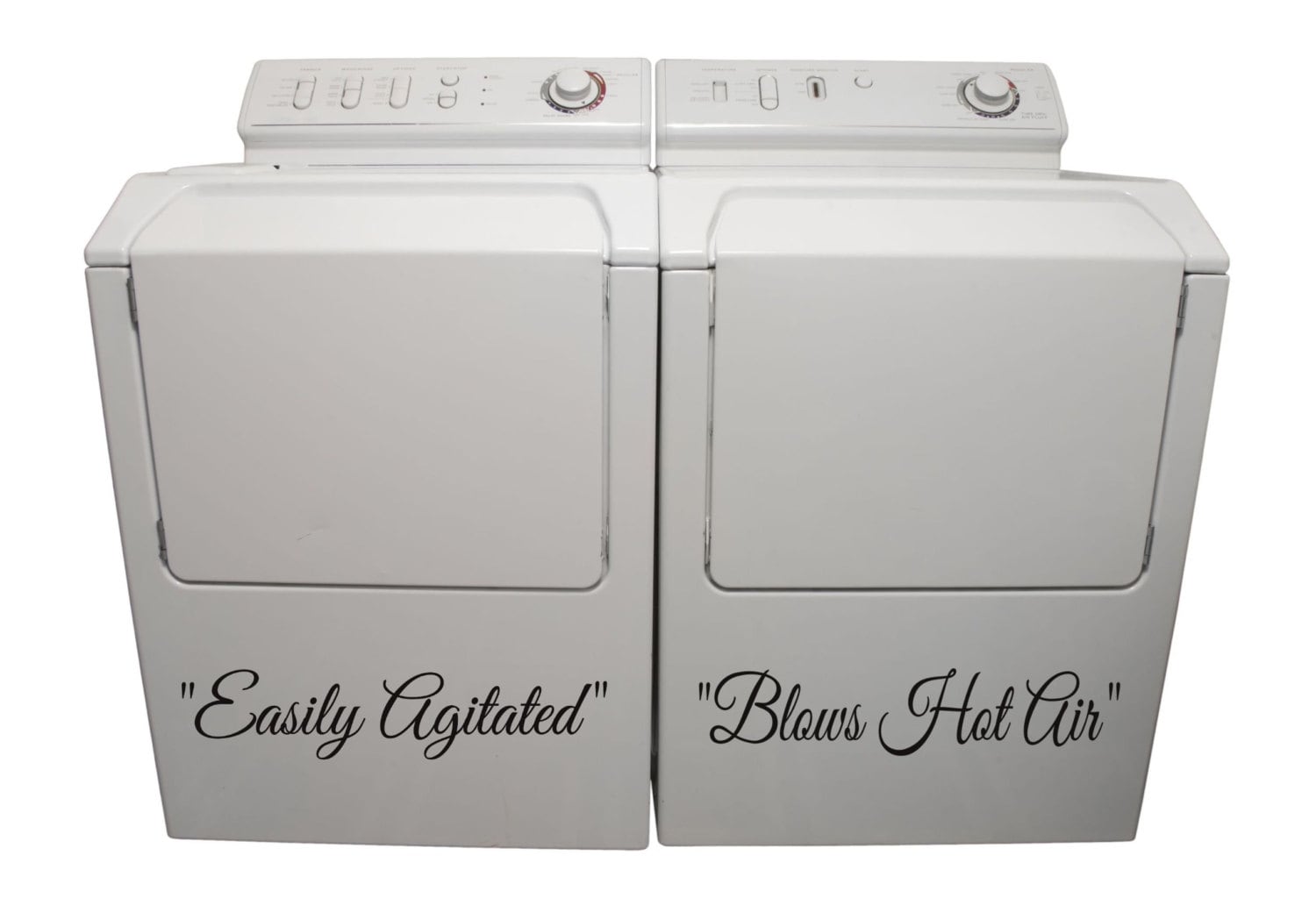 Washer Dryer Vinyl Decals Appliance Decals Quirky Decals for Etsy