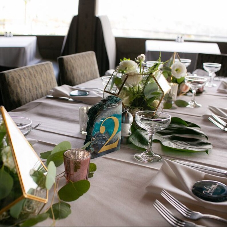 Modern Table Numbers Decal Wedding Vinyl Decals Reception Etsy