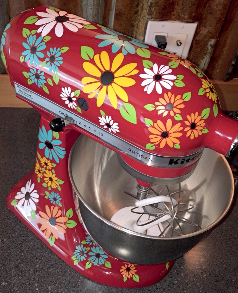 Kitchen Mixer Decals Wildflower Decals for MixerAfrican Etsy
