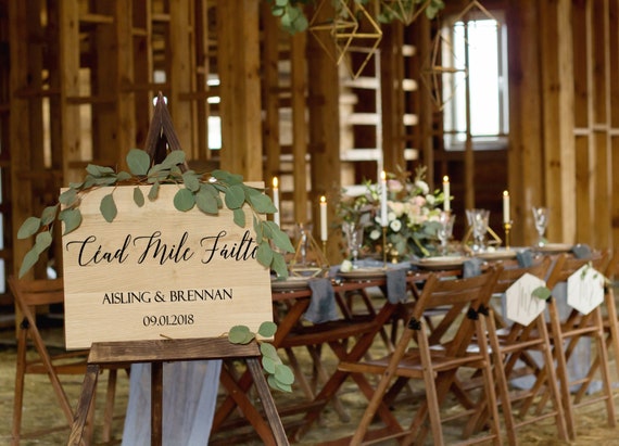 Cead Mile Failte Irish Wedding Decal Custom Wedding Sticker Etsy