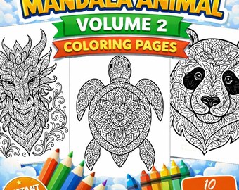 Mandala Malvorlagen (Band 2)– Sofortdownload PDF